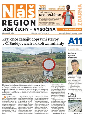 Obálka e-magazínu Náš Region - Vysočina 36/2025