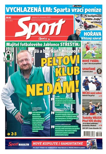 Obálka e-magazínu Sport 15.11.2025
