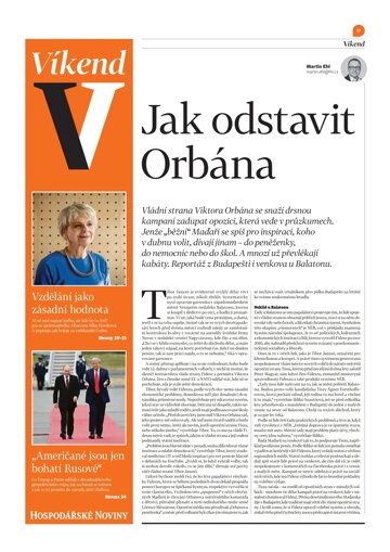 Obálka e-magazínu Hospodářské noviny - příloha Víkend 061 - 27.3.2026 Víkend