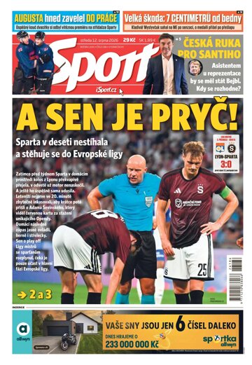 Obálka e-magazínu Sport 12.8.2026