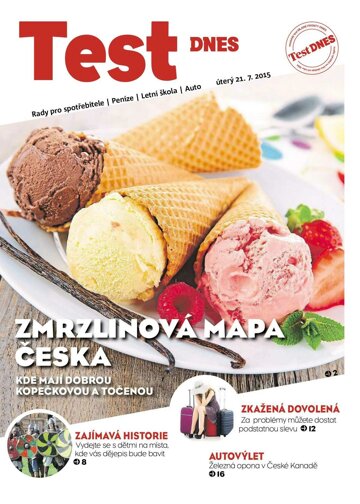 Obálka e-magazínu TEST DNES - 21.7.2015