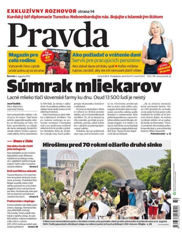 Obálka e-magazínu Pravda 6. 8. 2015