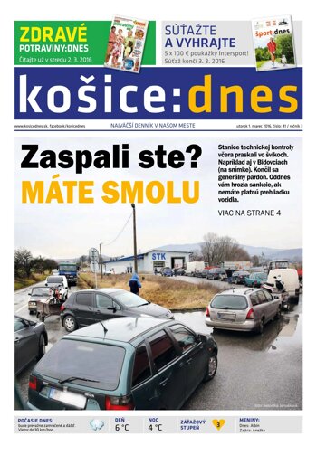 Obálka e-magazínu košice:dnes 1.3.2016