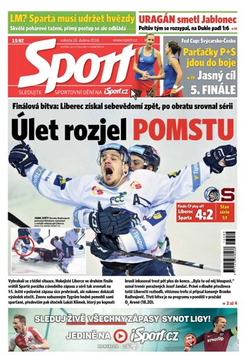 Obálka e-magazínu Sport 16.4.2016