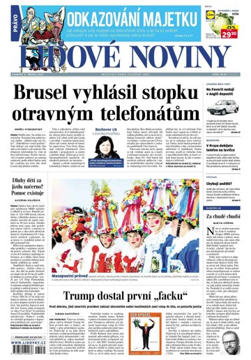 Obálka e-magazínu Lidové noviny 6.2.2017