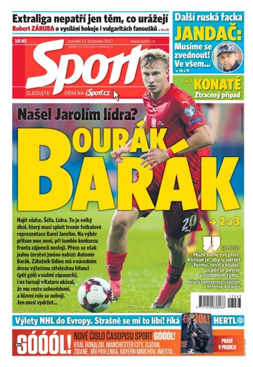 Obálka e-magazínu Sport 13.11.2017