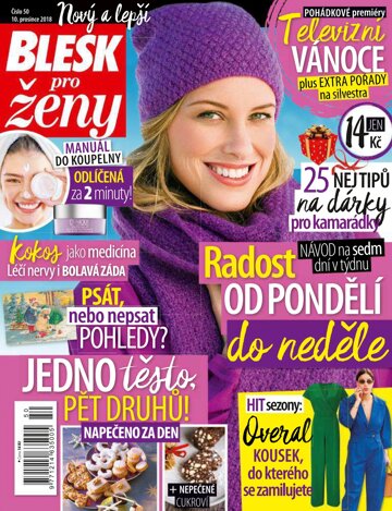 Obálka e-magazínu Blesk pro ženy 10.12.2018