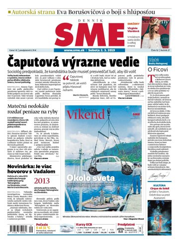 Obálka e-magazínu SME 2.3.2019