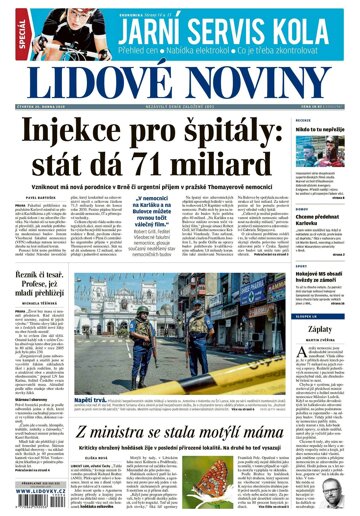 Obálka e-magazínu Lidové noviny 25.4.2019