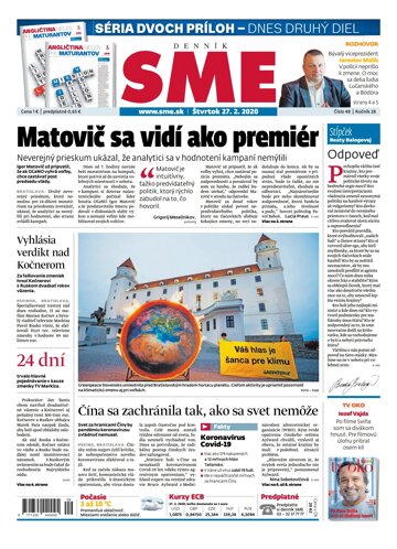 Obálka e-magazínu SME 27.2.20202