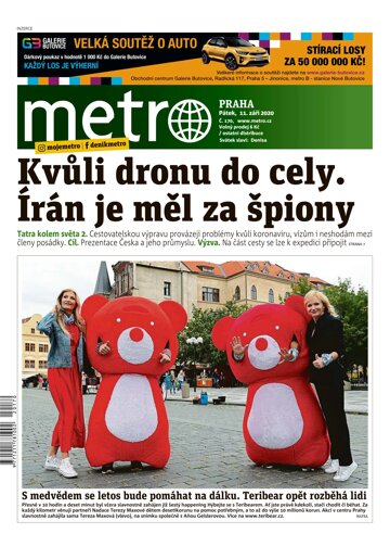 Obálka e-magazínu deník METRO 11.9.2020