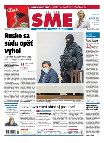 Obálka e-magazínu SME 16.12.2020