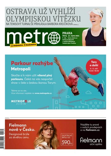 Obálka e-magazínu deník METRO 31.8.2021