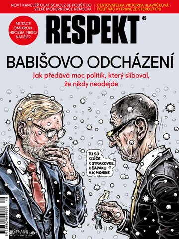 Obálka e-magazínu Respekt 49/2021