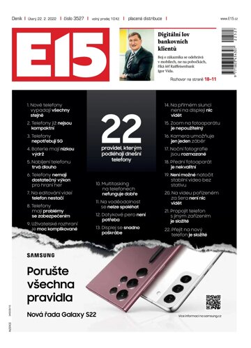 Obálka e-magazínu E15 22.2.2022