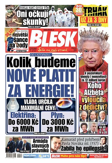 Obálka e-magazínu Blesk 13.9.2022