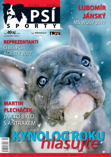 Obálka e-magazínu Psí sporty 1/2018