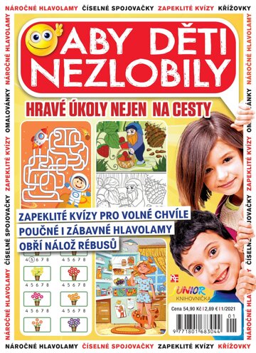 Obálka e-magazínu Knihovnička Junior - Hravé úkoly na cesty 1/21