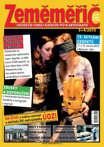 Obálka e-magazínu Zeměměřič Ze 03+04-2015