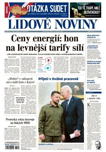 Obálka e-magazínu Lidové noviny 23.9.2023