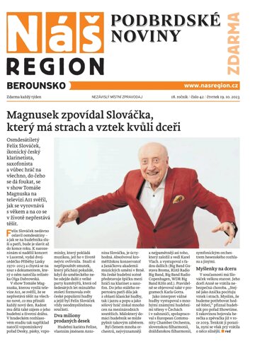 Obálka e-magazínu Náš Region - Berounsko 42/2023