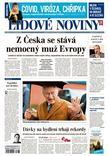 Obálka e-magazínu Lidové noviny 15.11.2023