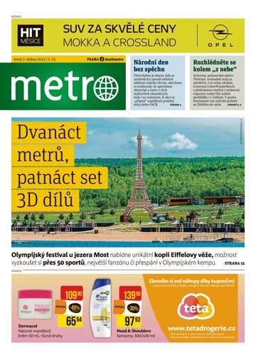 Obálka e-magazínu deník METRO 2.4.2024