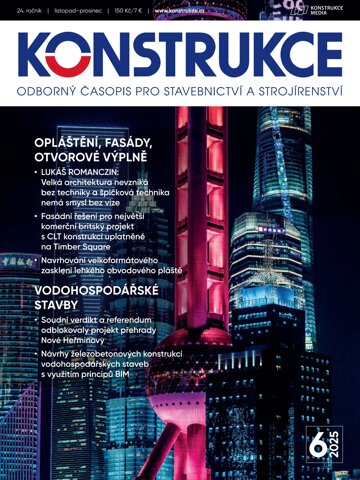 Obálka e-magazínu Konstrukce 6/2025