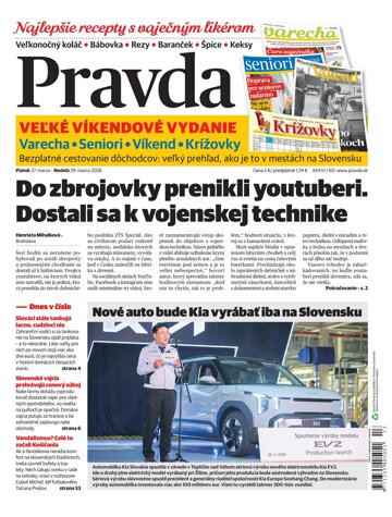 Obálka e-magazínu Pravda 27. 3. 2026