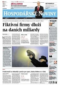 Obálka e-magazínu Hospodářské noviny 023 - 3.2.2014