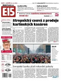 Obálka e-magazínu E15 10.11.2014