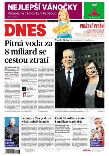 Obálka e-magazínu MF Dnes 5.12.2016