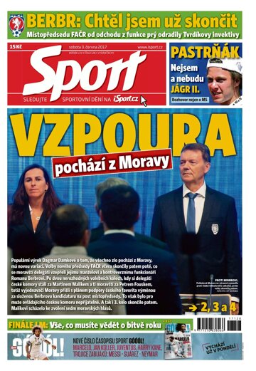 Obálka e-magazínu Sport 3.6.2017