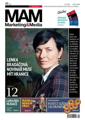 Obálka e-magazínu Marketing & Media 49 - 4.12.2017
