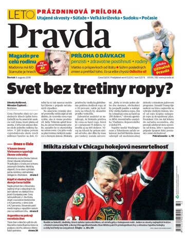 Obálka e-magazínu Pravda 9. 8. 2018