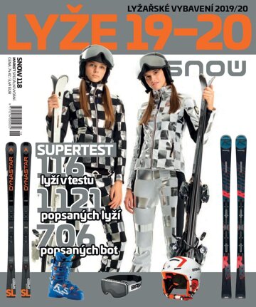 Obálka e-magazínu SNOW 118 market - lyžařské vybavení, test lyží SkiMagazin Supertest