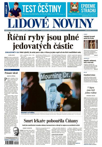 Obálka e-magazínu Lidové noviny 8.2.2020