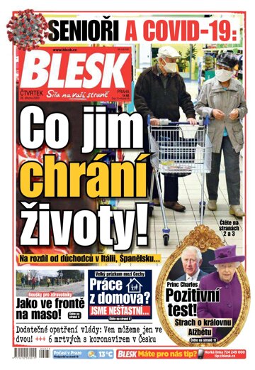 Obálka e-magazínu Blesk 26.3.2020