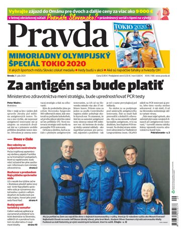 Obálka e-magazínu Pravda 21. 7. 2021