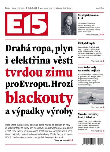 Obálka e-magazínu E15 1.10.2021