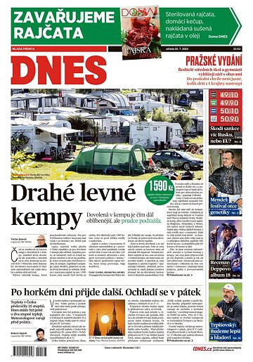 Obálka e-magazínu MF Dnes 20.7.2022