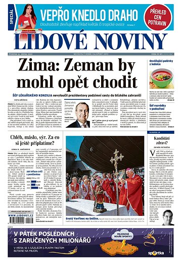 Obálka e-magazínu Lidové noviny 11.8.2022