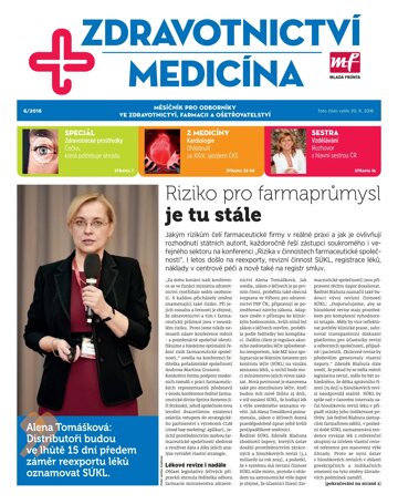 Obálka e-magazínu Zdravotnictví a medicína 6/2016