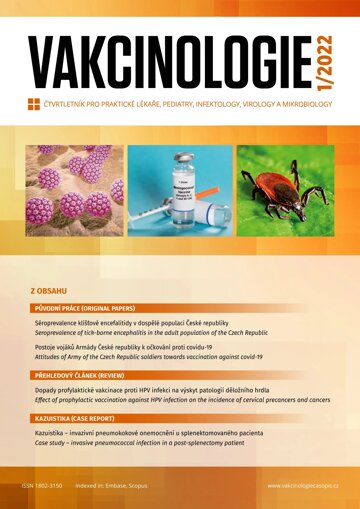 Obálka e-magazínu Vakcinologie 1/2022