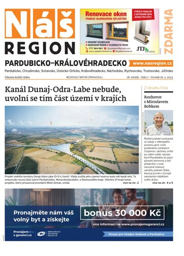 Obálka e-magazínu Náš Region - Pardubicko/Královéhradecko 7/2023