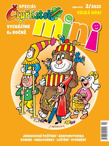 Obálka e-magazínu Čtyřlístek Mini 2/2022