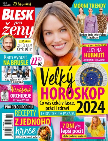 Obálka e-magazínu Blesk pro ženy 1/2024