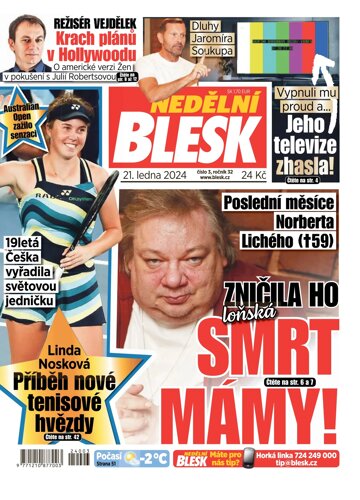 Obálka e-magazínu Nedělní Blesk 21.1.2024