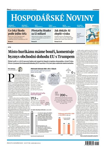 Obálka e-magazínu Hospodářské noviny 145 - 29.7.2025