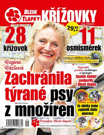 Obálka e-magazínu Blesk Tlapky Křížovky 9/2025
